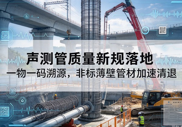 太湖声测管质量新规落地，一物一码溯源，非标薄壁管材加速清退